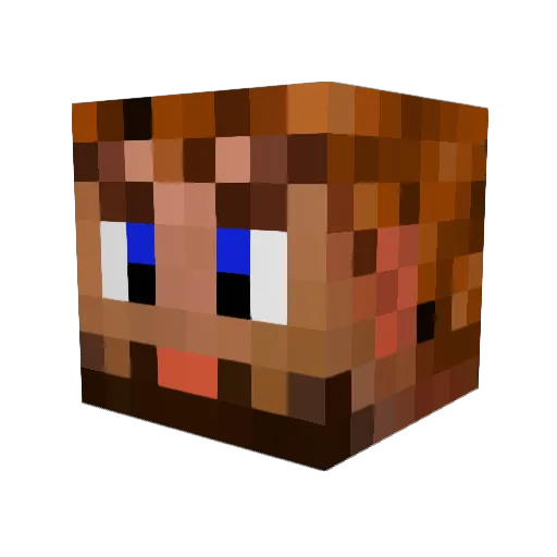 ike86 Minecraft avatar head, 3D render