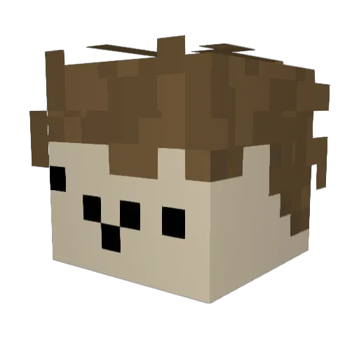 ike930 Minecraft avatar head, 3D render