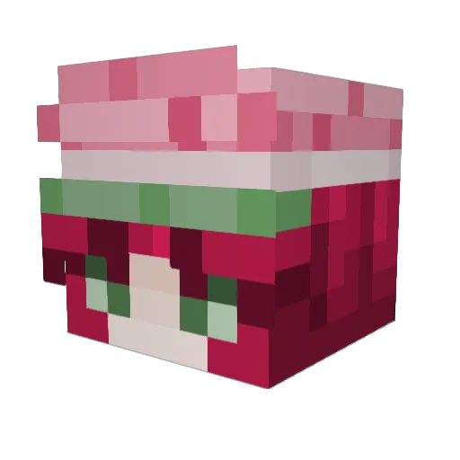 ikeavibes Minecraft avatar head, 3D render