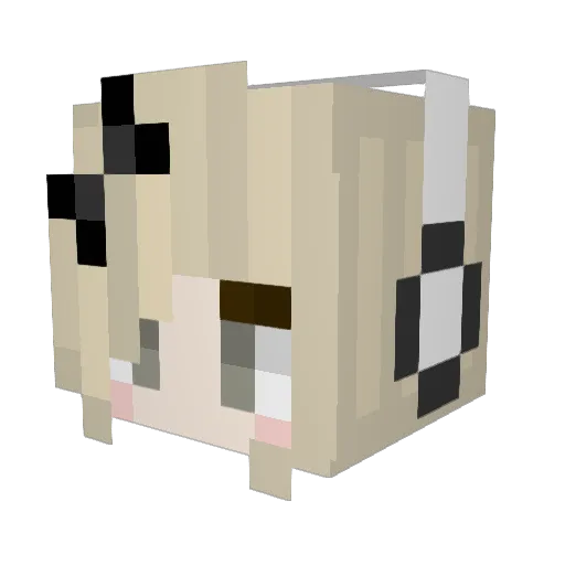 ikenoo_ Minecraft avatar head, 3D render