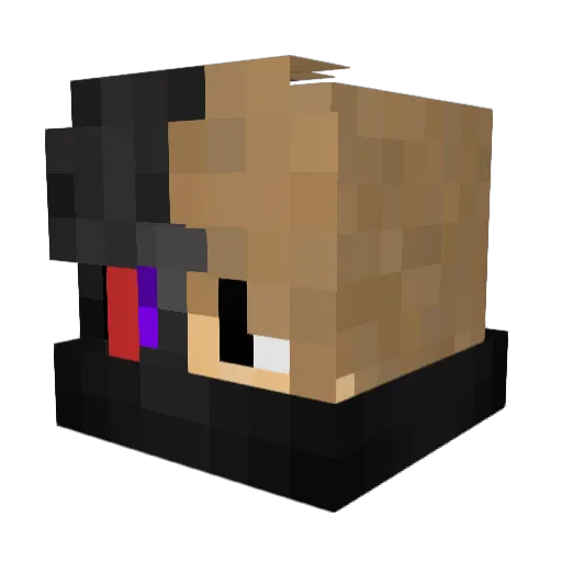 ikergaymer Minecraft avatar head, 3D render