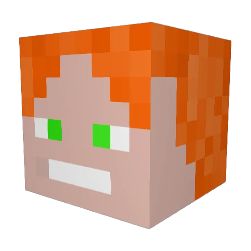 ikeziin Minecraft avatar head, 3D render
