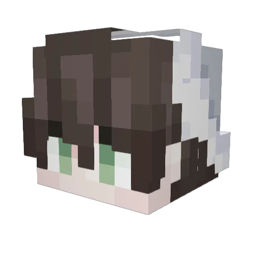 ikfir Minecraft avatar head, 3D render