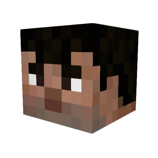 ikheetechtnietvi Minecraft avatar head, 3D render