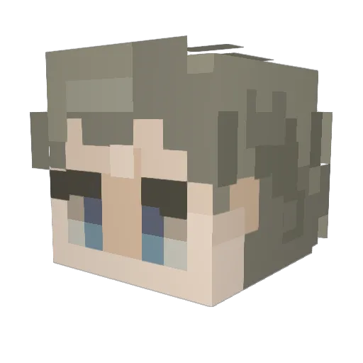 ikhor Minecraft avatar head, 3D render