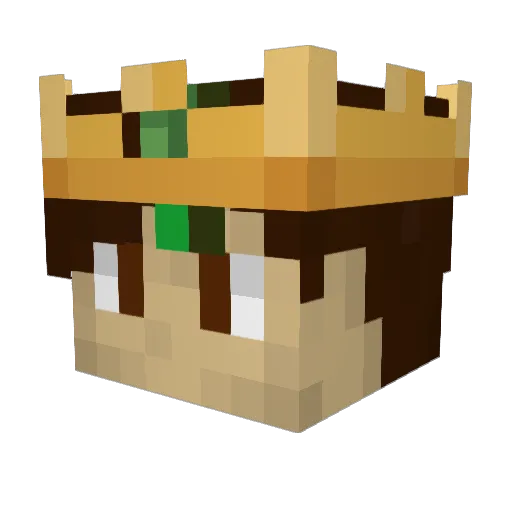 ikhouvancavia Minecraft avatar head, 3D render