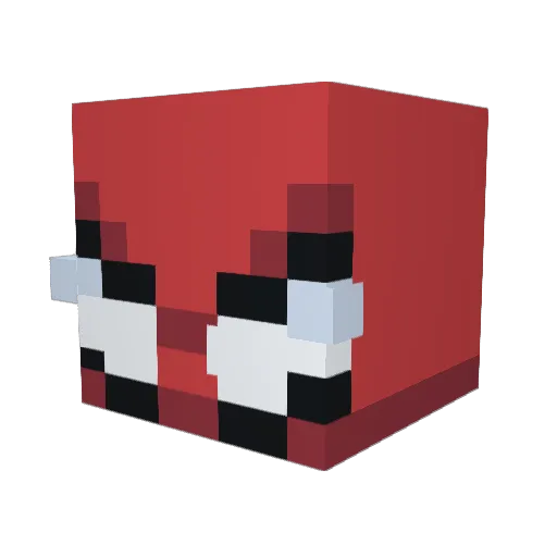 ikiam Minecraft avatar head, 3D render