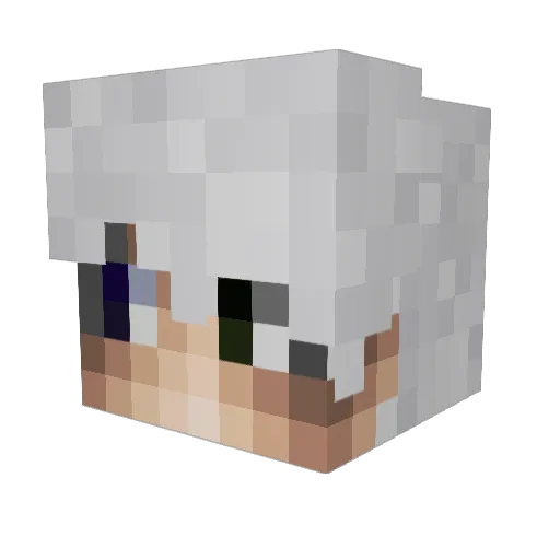 ikicrack104 Minecraft avatar head, 3D render