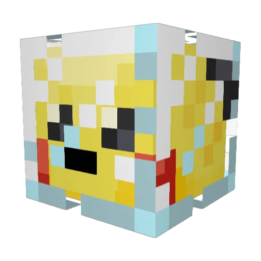 ikierranx Minecraft avatar head, 3D render