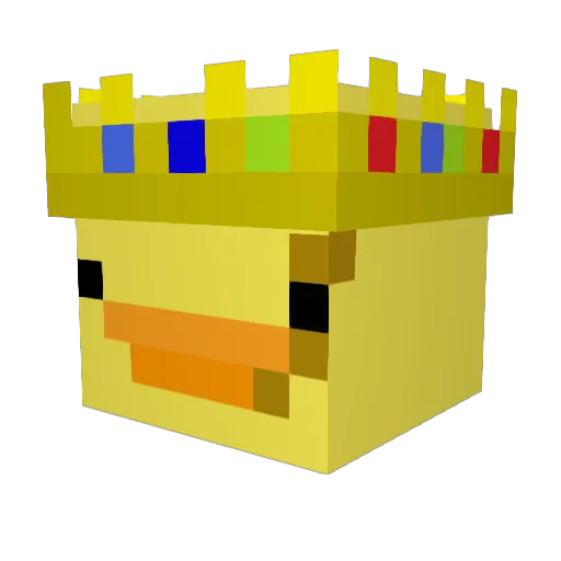 ikigoood Minecraft avatar head, 3D render