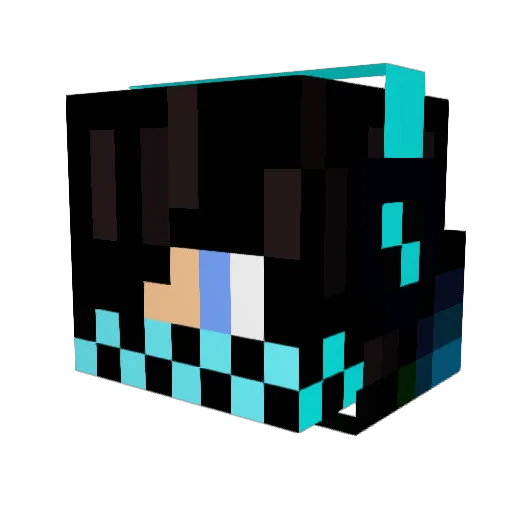 ikillnoobs9 Minecraft avatar head, 3D render