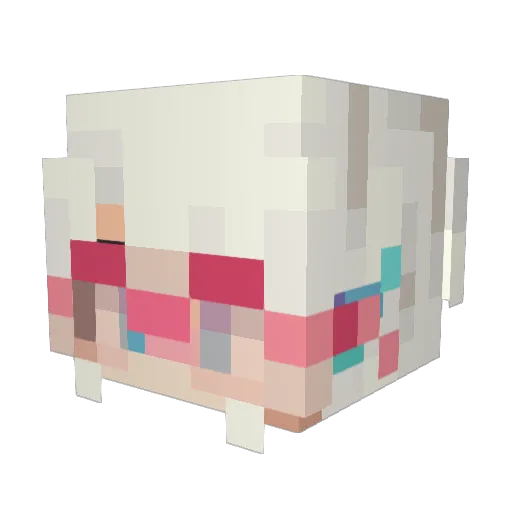 ikiruain Minecraft avatar head, 3D render