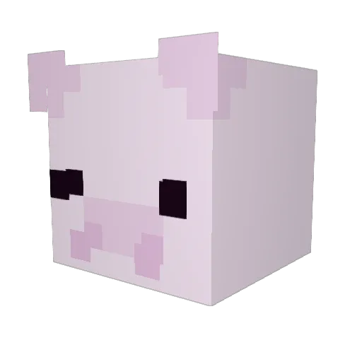 ikjoooh Minecraft avatar head, 3D render