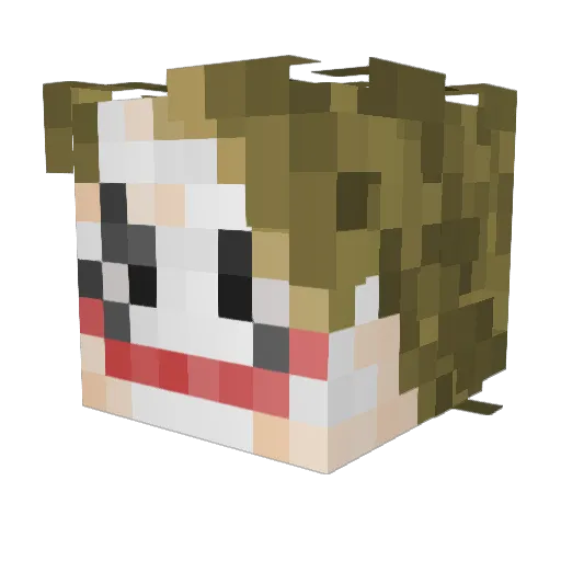 ikkeglem Minecraft avatar head, 3D render