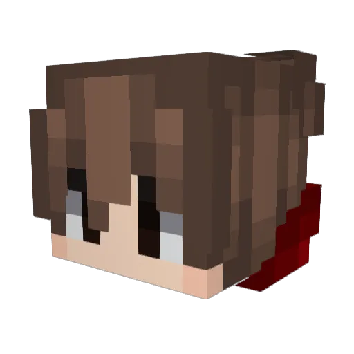 iklez Minecraft avatar head, 3D render