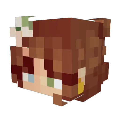 iknw2 Minecraft avatar head, 3D render