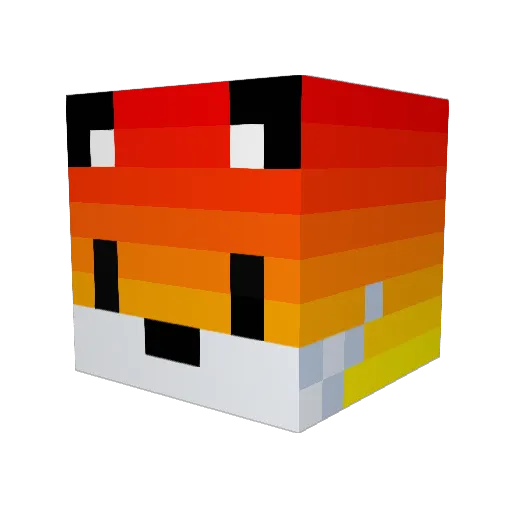 ikoel Minecraft avatar head, 3D render