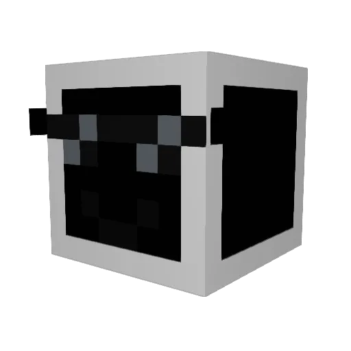 ikonsanz Minecraft avatar head, 3D render