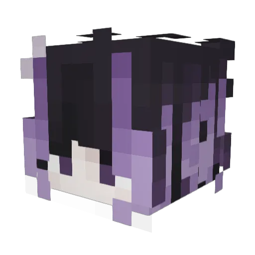 ikozee Minecraft avatar head, 3D render