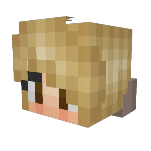 ikra123 Minecraft avatar head, 3D render