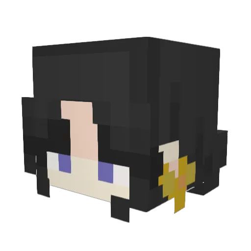 ikristty Minecraft avatar head, 3D render