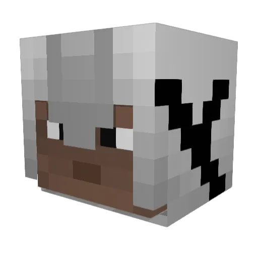 iks221 Minecraft avatar head, 3D render
