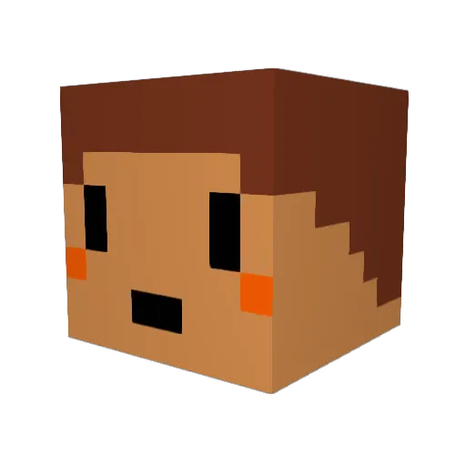 iku0403 Minecraft avatar head, 3D render