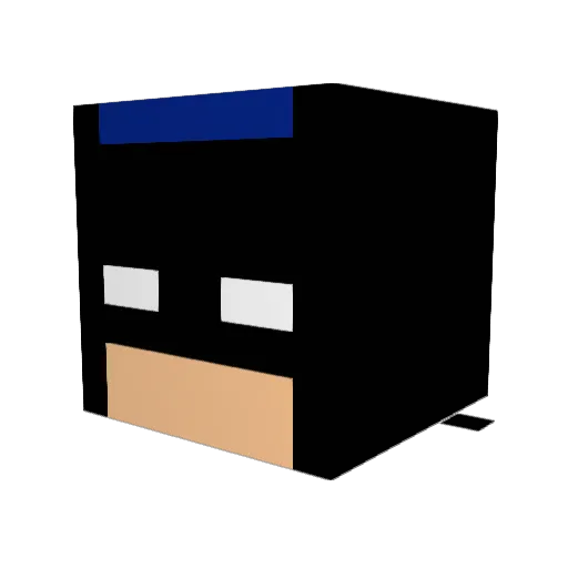 ikuji Minecraft avatar head, 3D render