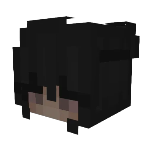 ikun1001 Minecraft avatar head, 3D render