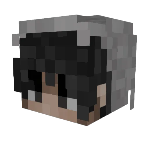 ikuseyri Minecraft avatar head, 3D render