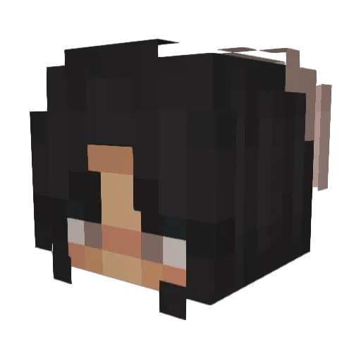 ikyoomii Minecraft avatar head, 3D render