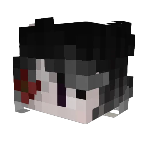 ikyses Minecraft avatar head, 3D render