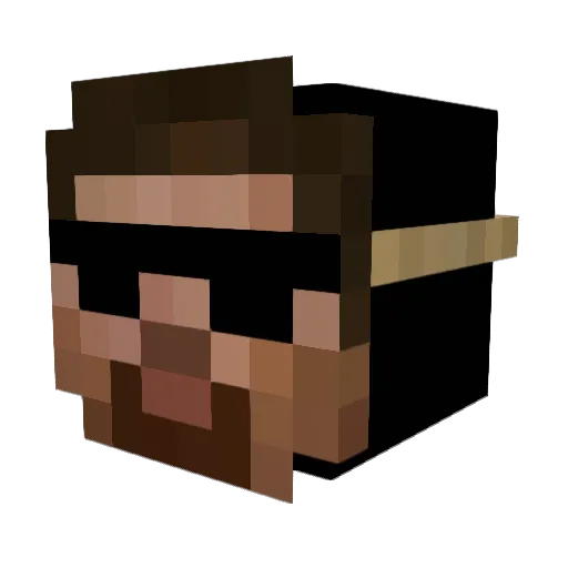 ikyy Minecraft avatar head, 3D render