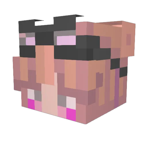il0_mil0 Minecraft avatar head, 3D render