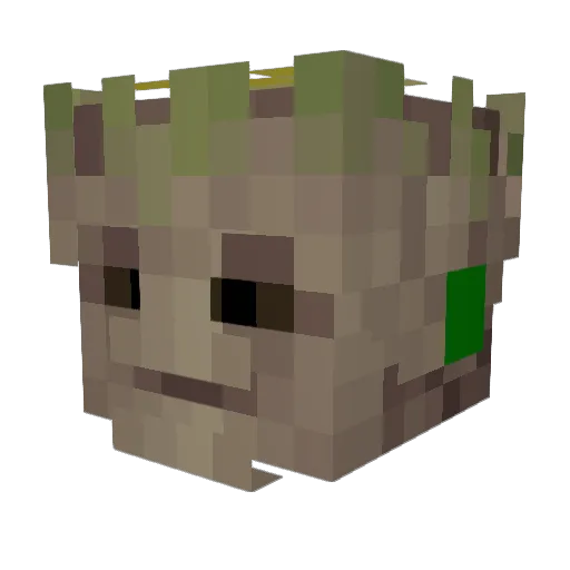ilDoDo Minecraft avatar head, 3D render