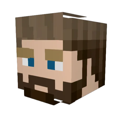 ilLavapiatti Minecraft avatar head, 3D render