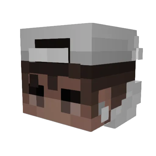 ilNorty47 Minecraft avatar head, 3D render