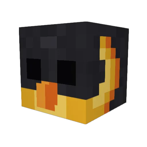ilPeng Minecraft avatar head, 3D render