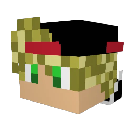 ilSancio Minecraft avatar head, 3D render