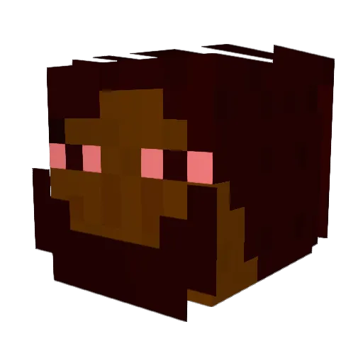 ilTruman Minecraft avatar head, 3D render