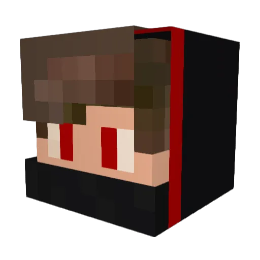 ilZo Minecraft avatar head, 3D render