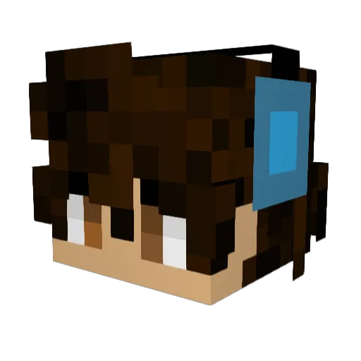 il_100 Minecraft avatar head, 3D render