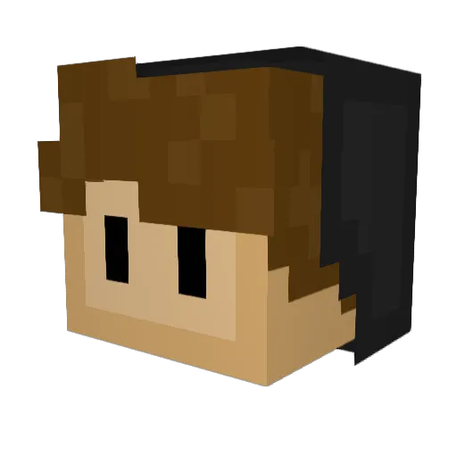 il_Cannolo Minecraft avatar head, 3D render