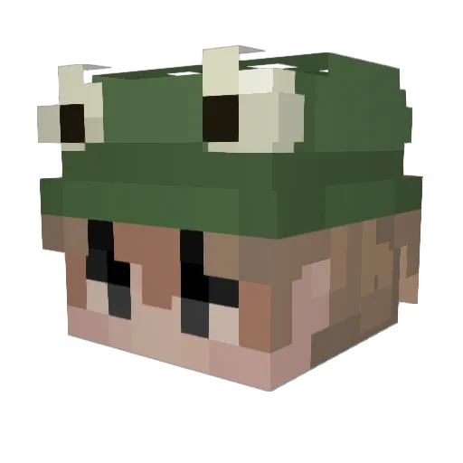 il_Mietitrice Minecraft avatar head, 3D render