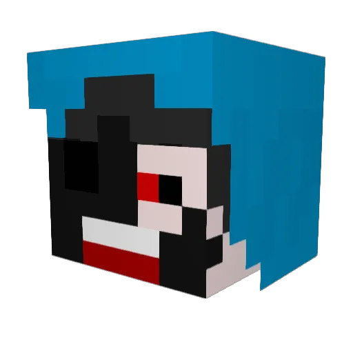 il_naufrago Minecraft avatar head, 3D render