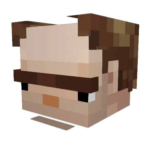 il_yagle Minecraft avatar head, 3D render