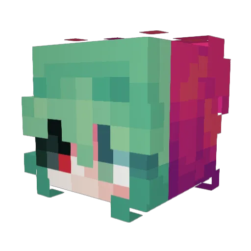 ilaarja Minecraft avatar head, 3D render