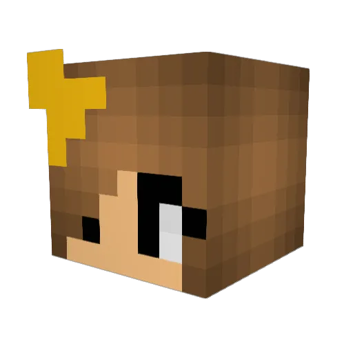 ilackpersonality Minecraft avatar head, 3D render