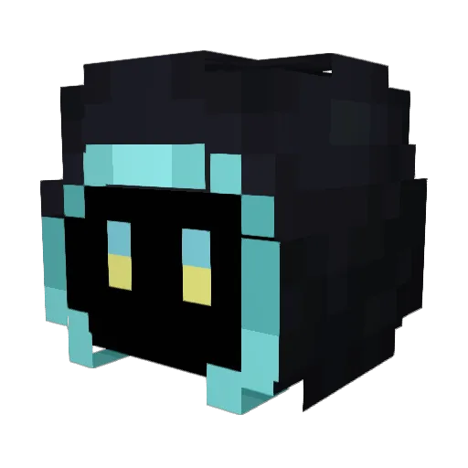 ilakariza Minecraft avatar head, 3D render
