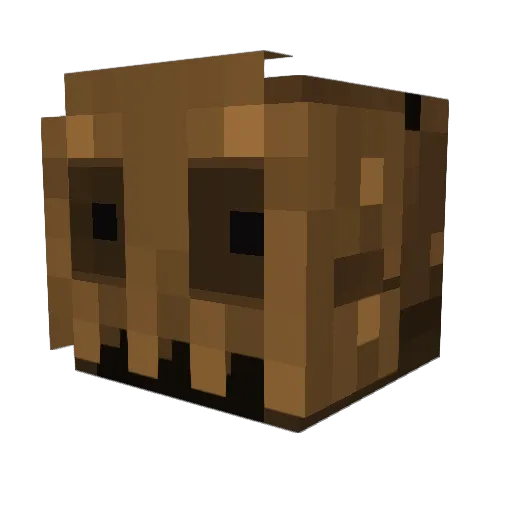 ilambal Minecraft avatar head, 3D render